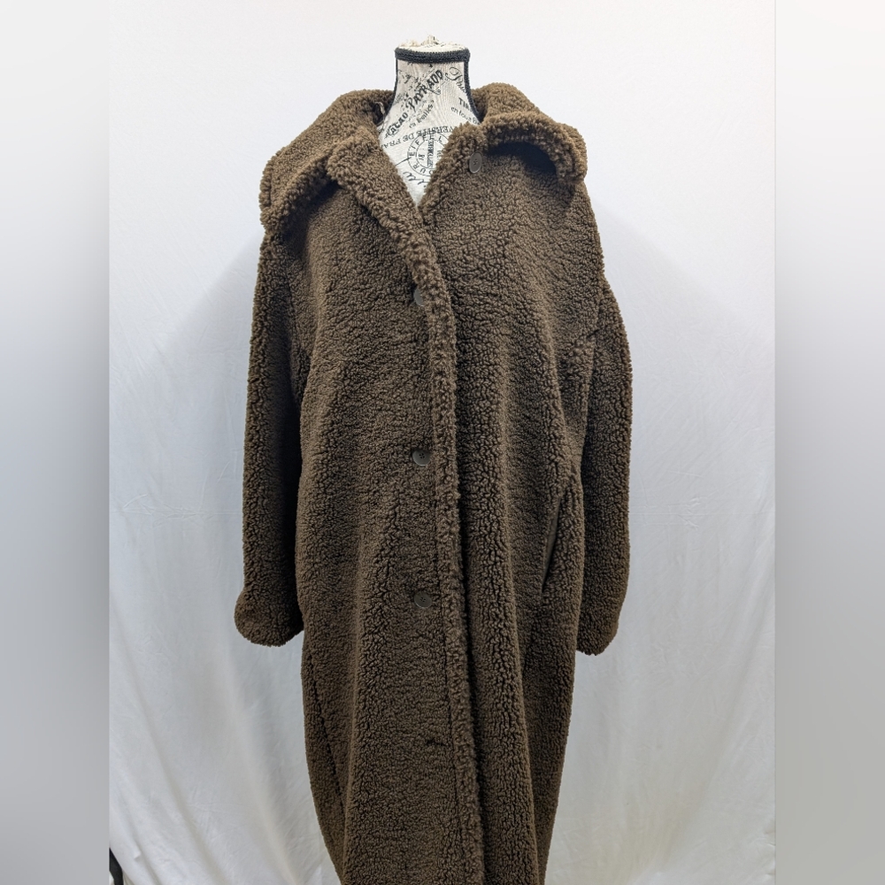 ZARA Cozy Brown Teddy Coat